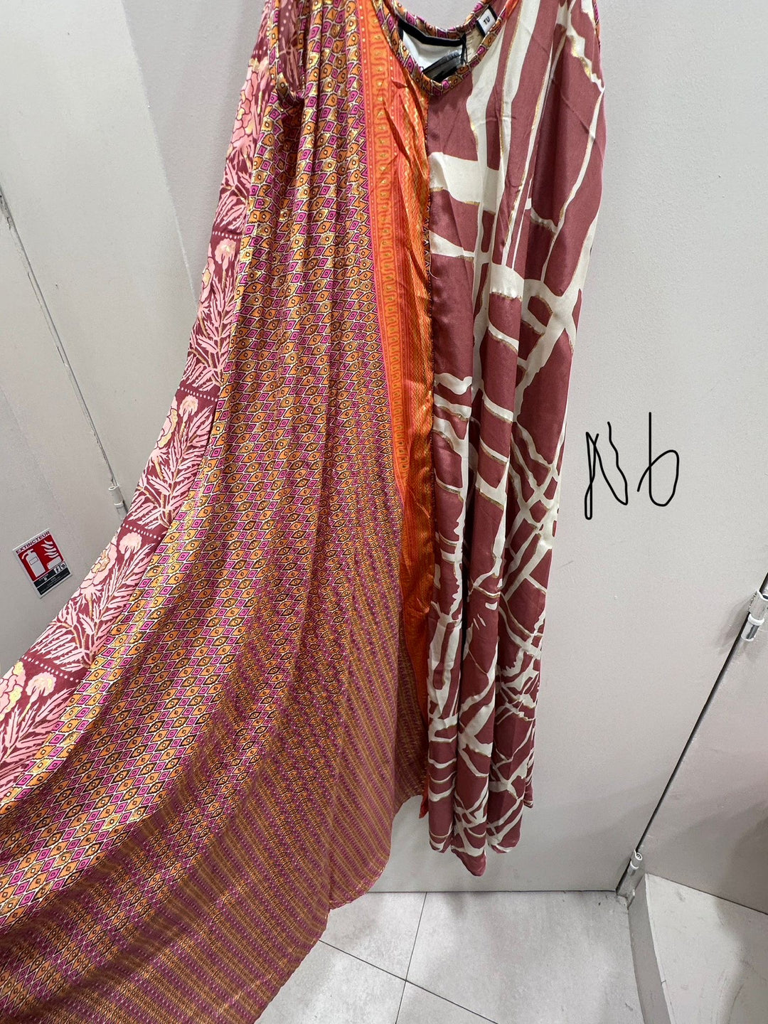 Robe imprimée patchwork loose