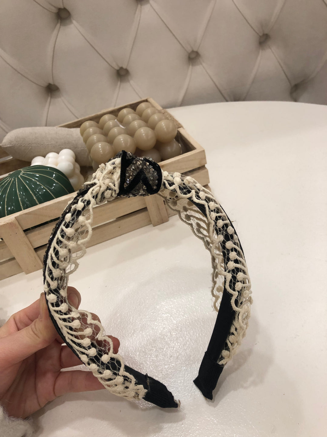 Bandeau noeud strass