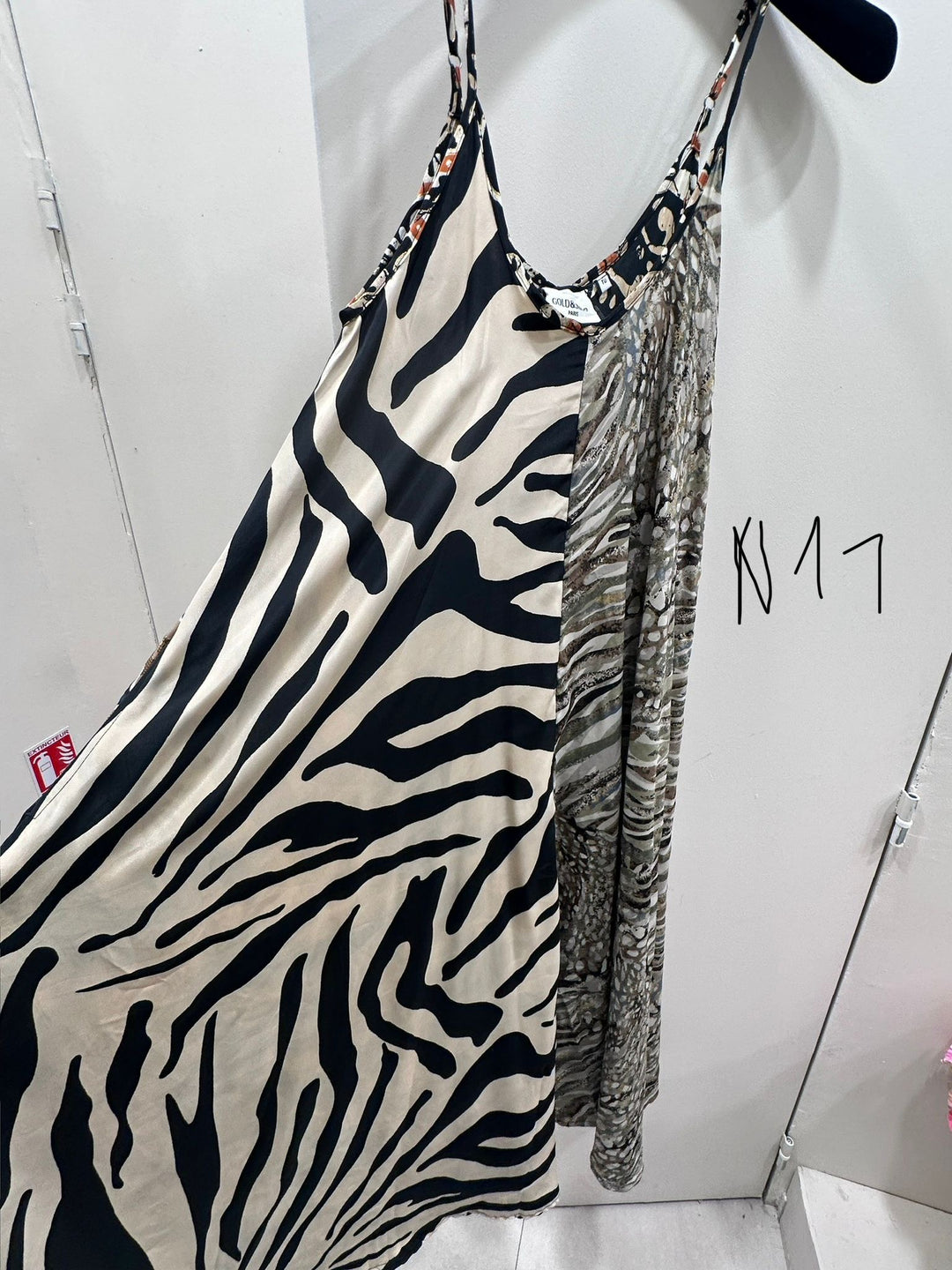 Robe imprimée patchwork loose