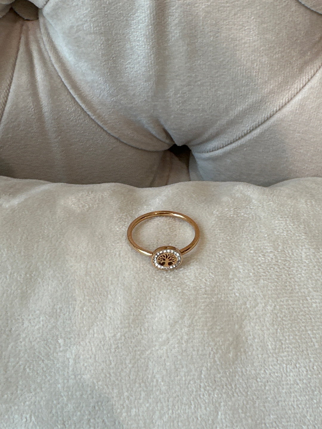 Bague ronde or rose