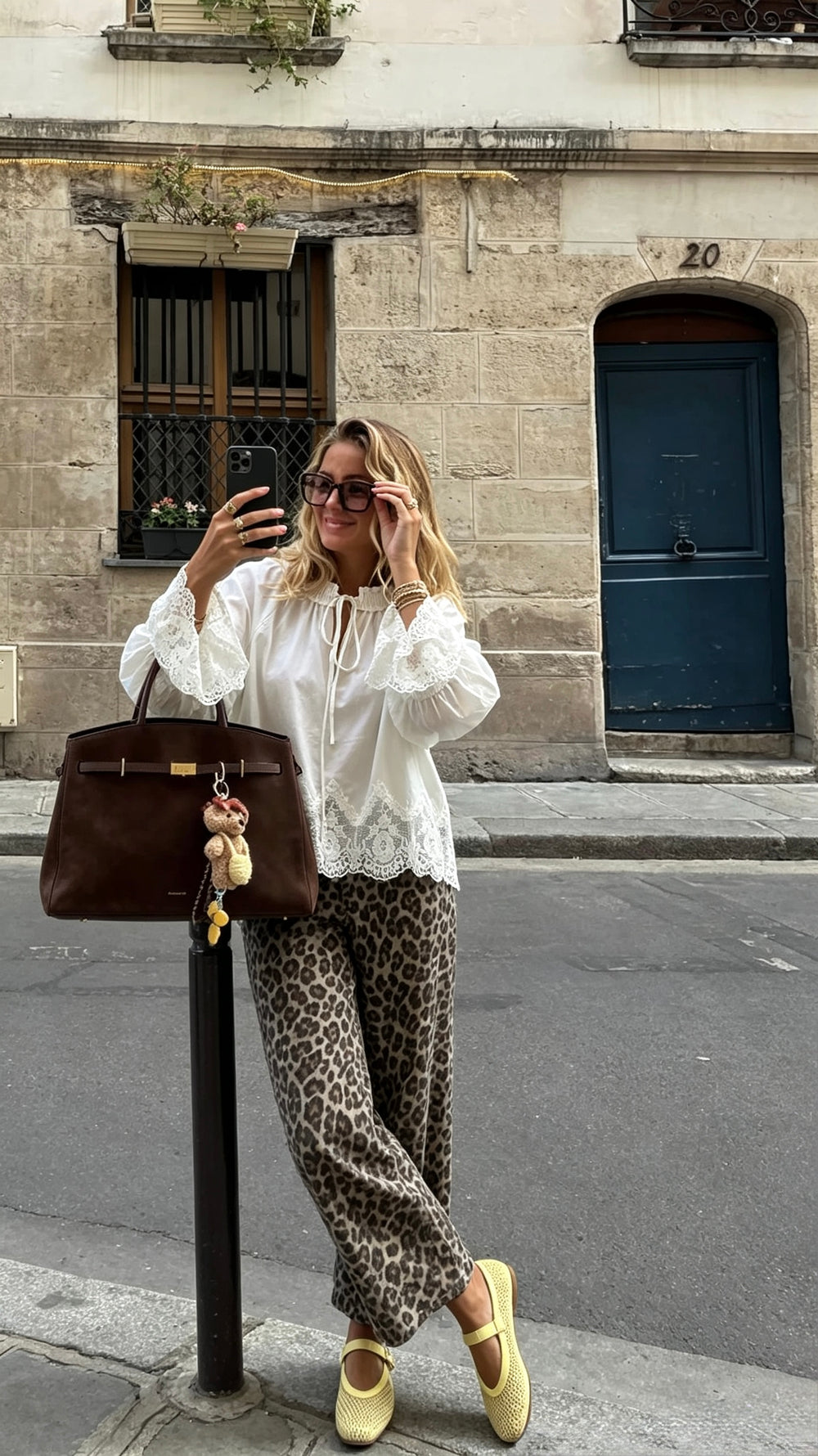Blouse manches dentelles volant 5456