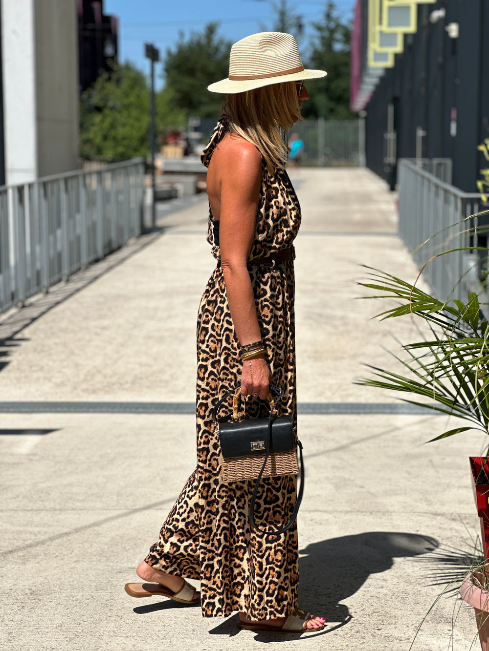 Combi pantalon léopard