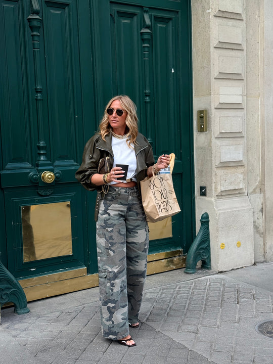 Jean ballon droit militaire 7121 Kaki foncé