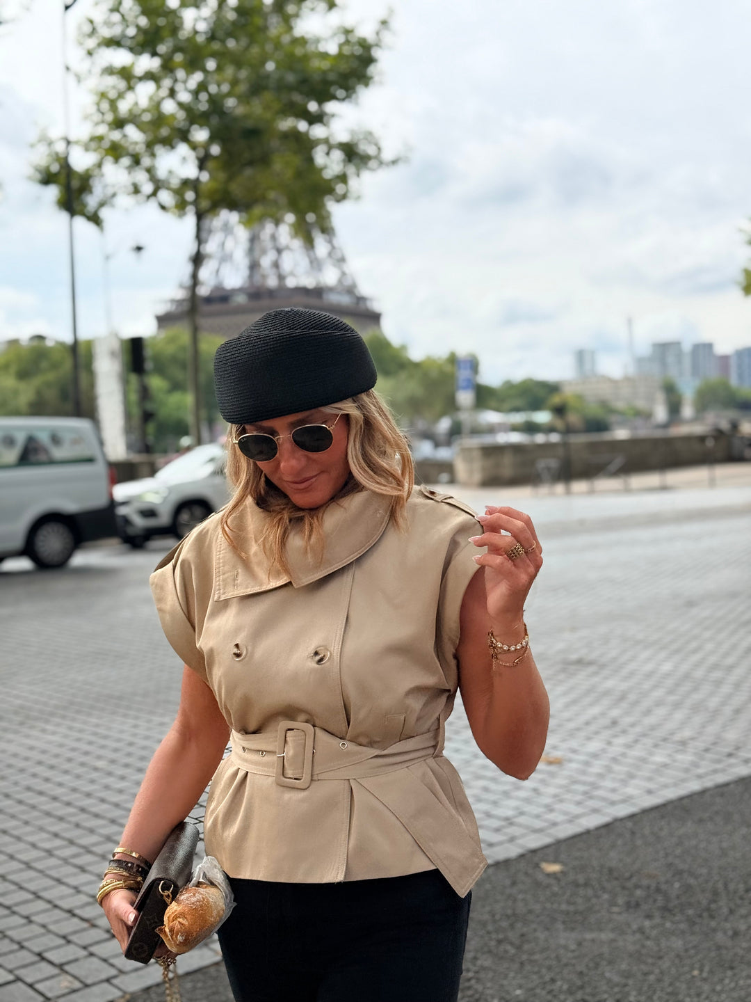 Veste Trench Sans Manches 11721 beige