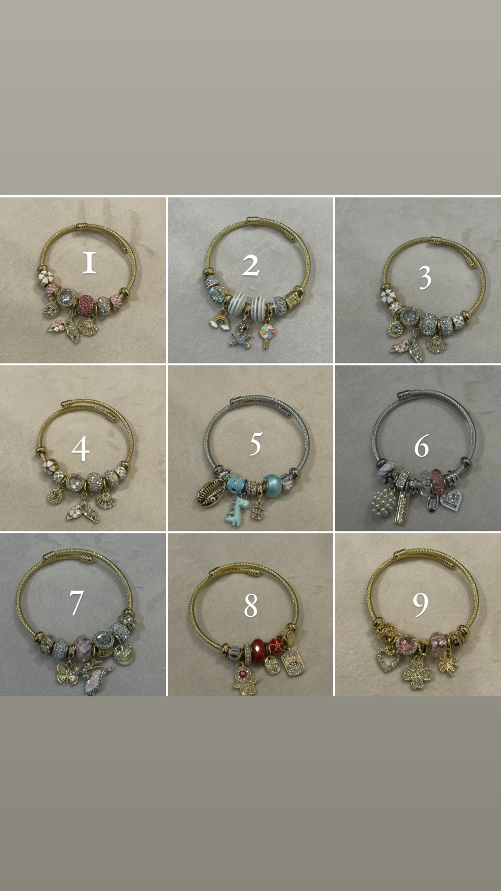 Bracelet pendentives