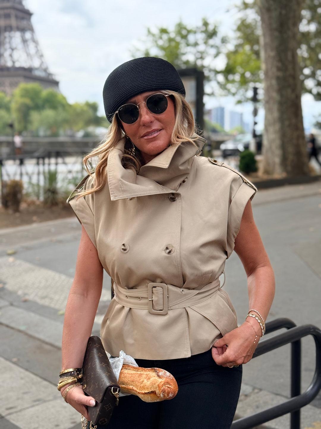 Veste Trench Sans Manches 11721 beige
