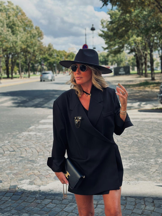 Blazer noir croisée Julia /24763