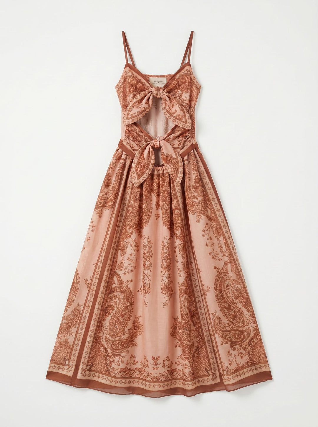Robe imprimée à noeuds 26012