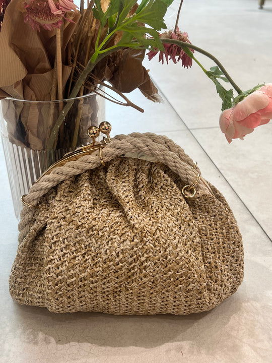 Pochette porte monnaie paille 5816