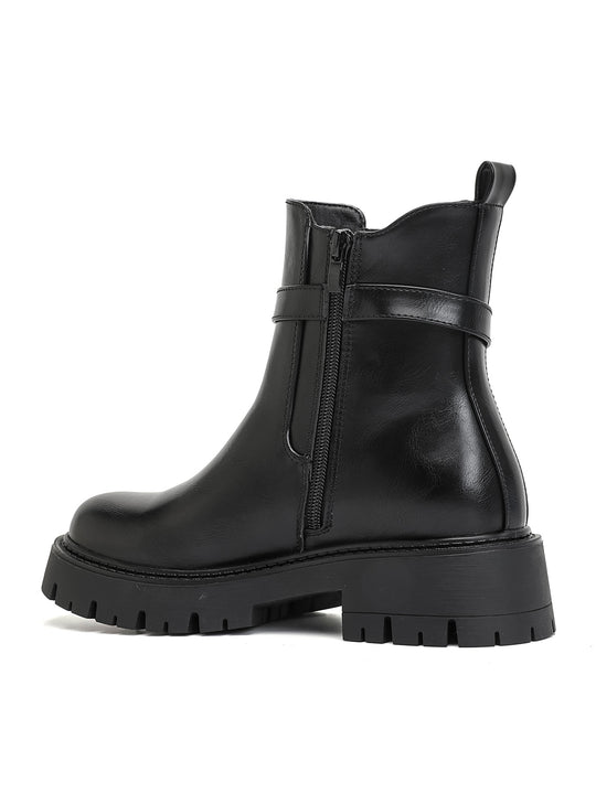 Bottines cavalières Noir Lanière 6511