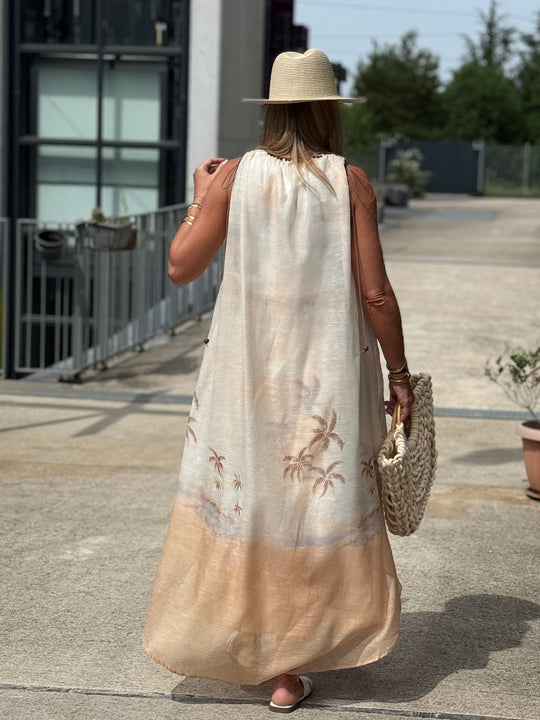 Robe bohème imprimée R10662