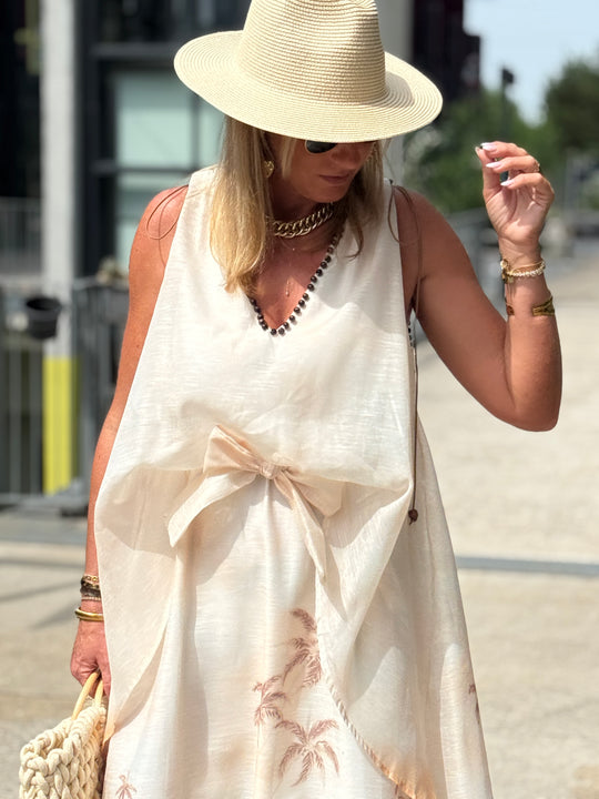 Robe bohème imprimée R10662