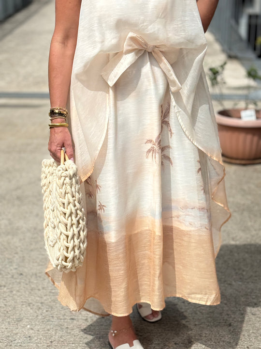 Robe bohème imprimée R10662