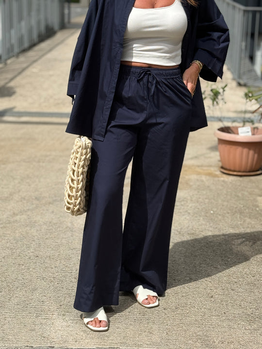 Pantalon droite  bleu marine 971