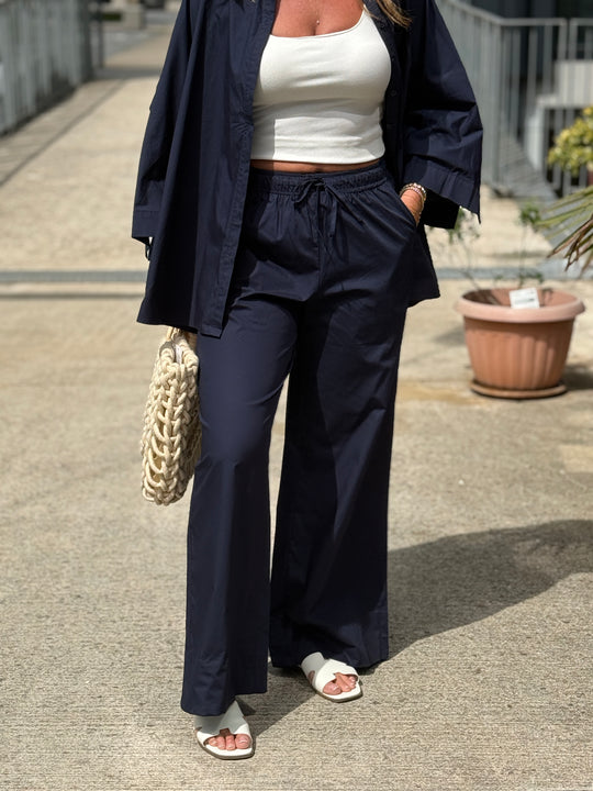 Pantalon droite  bleu marine 971