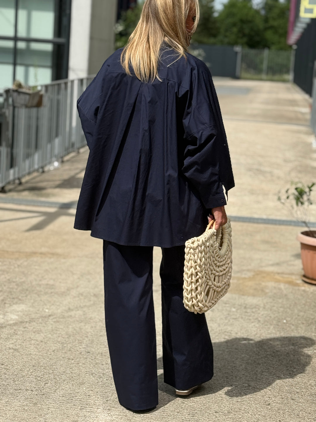 Pantalon droite  bleu marine 971