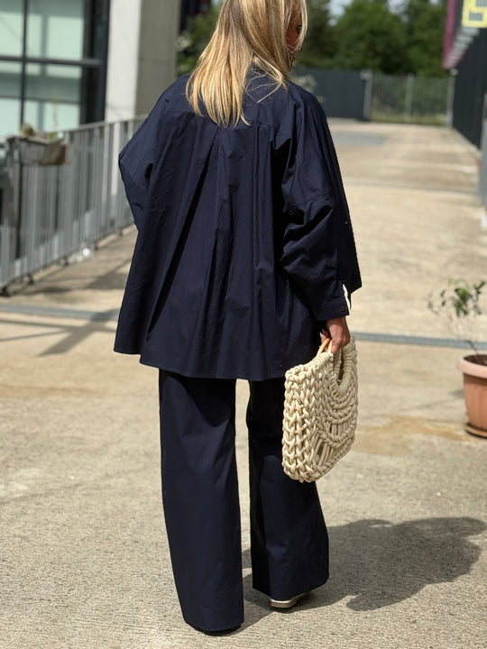 Pantalon droite  bleu marine 971