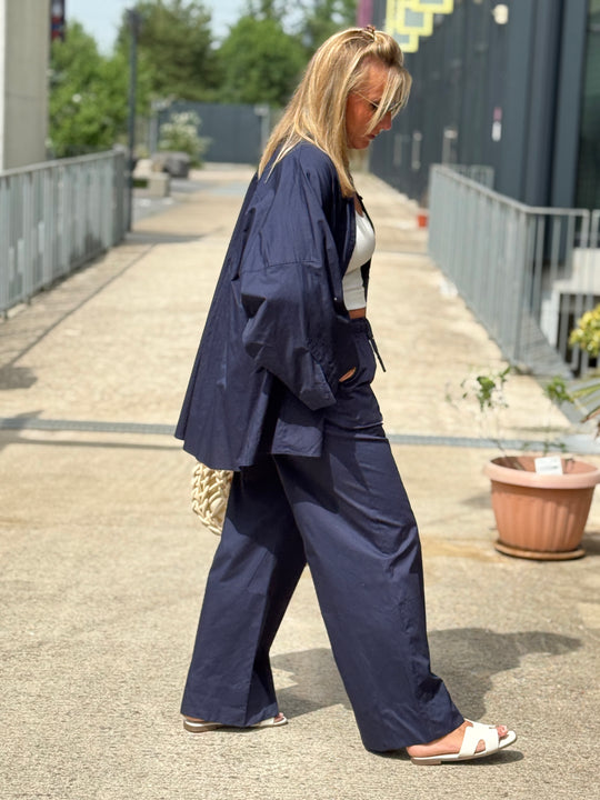 Pantalon droite  bleu marine 971
