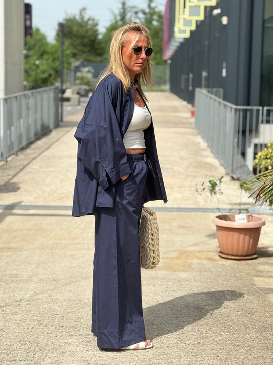 Pantalon droite  bleu marine 971