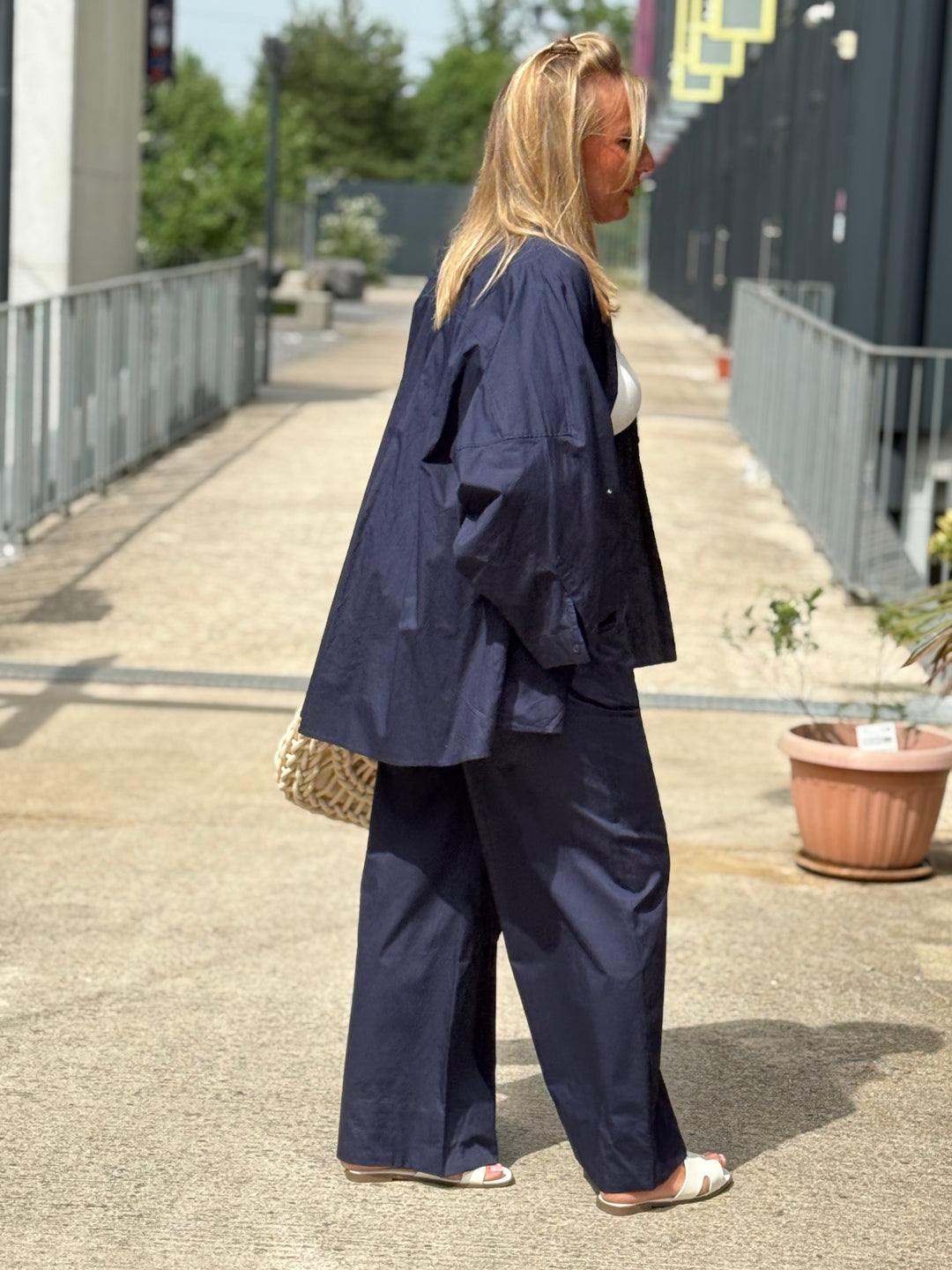Pantalon droite  bleu marine 971