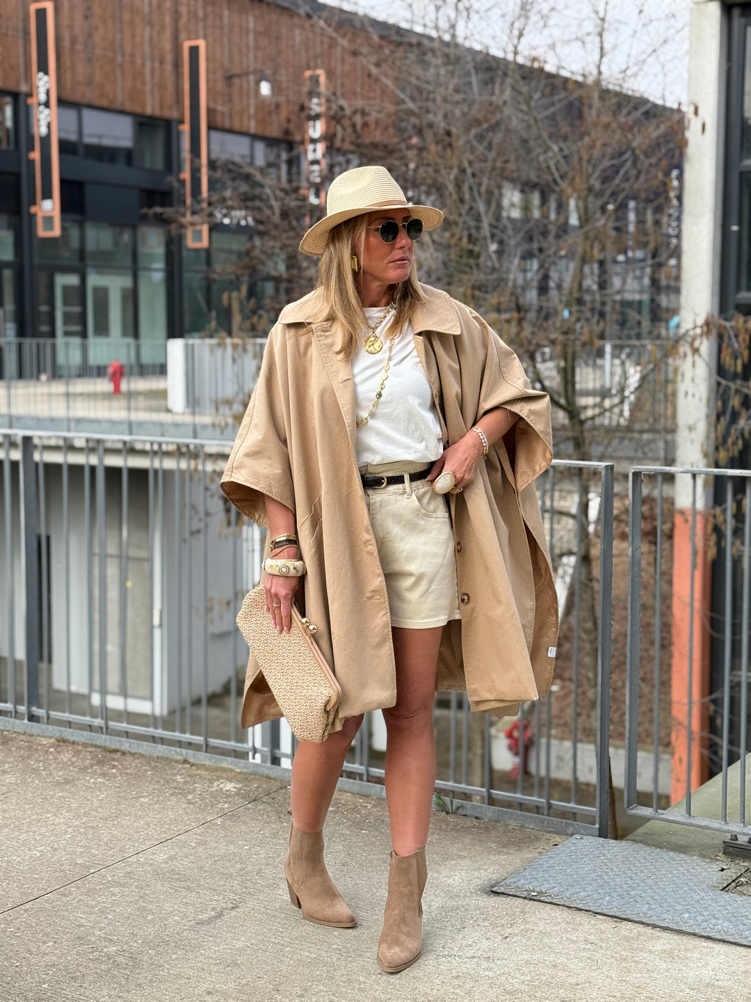Cape maxi oversize version court 6702
