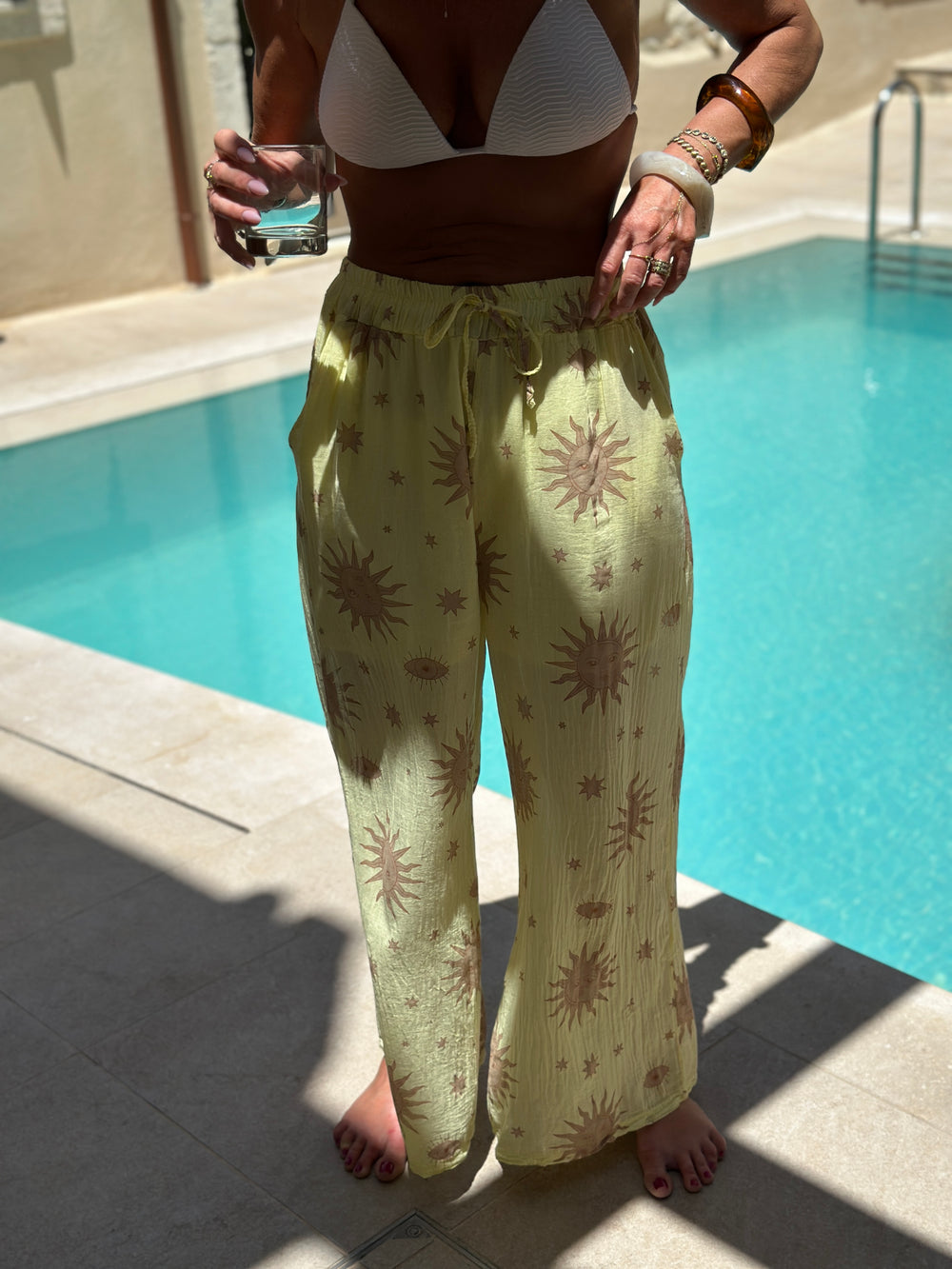 Pantalon soleil jaune
