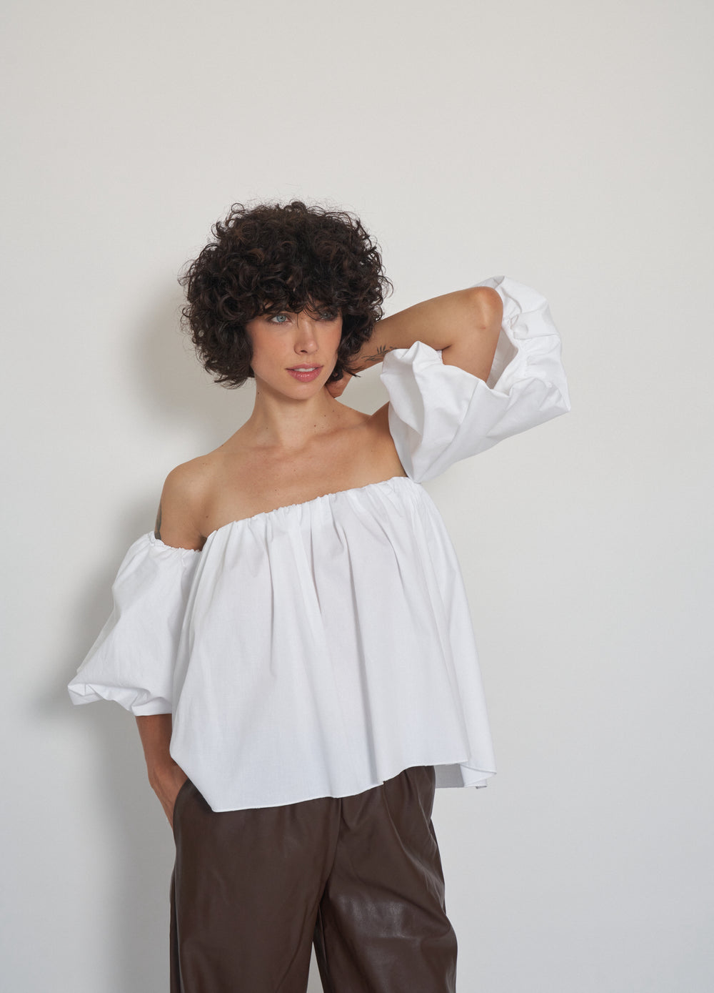 Top bouffant Blanc 17896