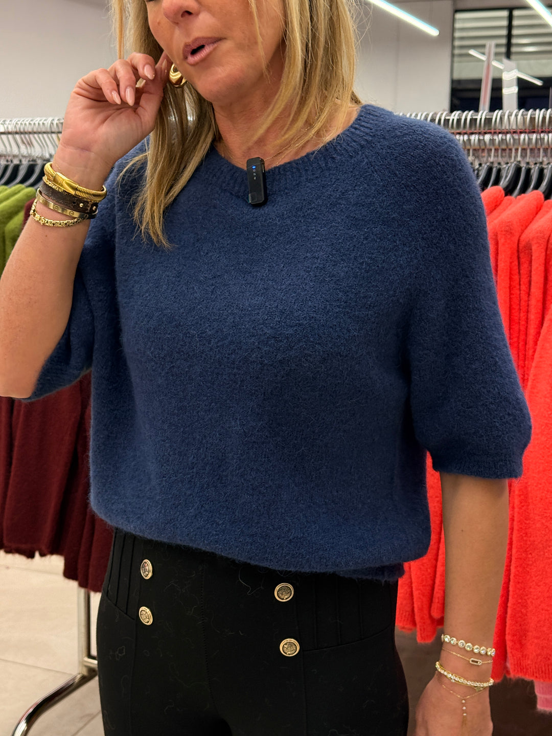 Pull 30% alpaga manches courtes