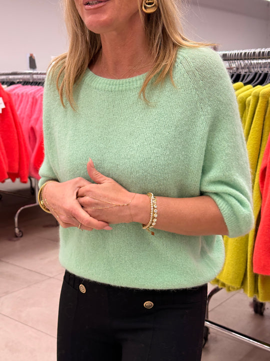 Pull 30% alpaga manches courtes