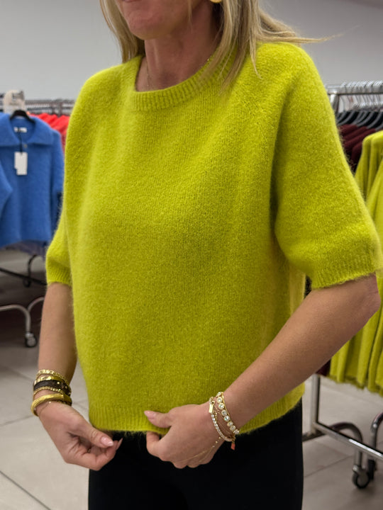 Pull 30% alpaga manches courtes