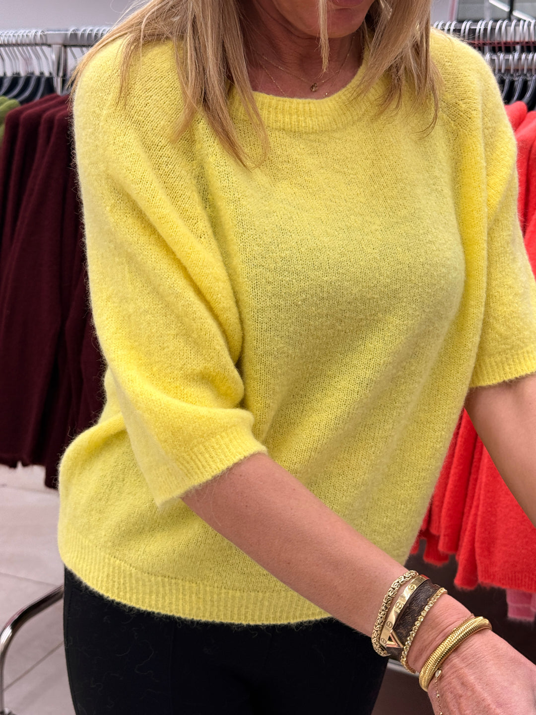 Pull 30% alpaga manches courtes