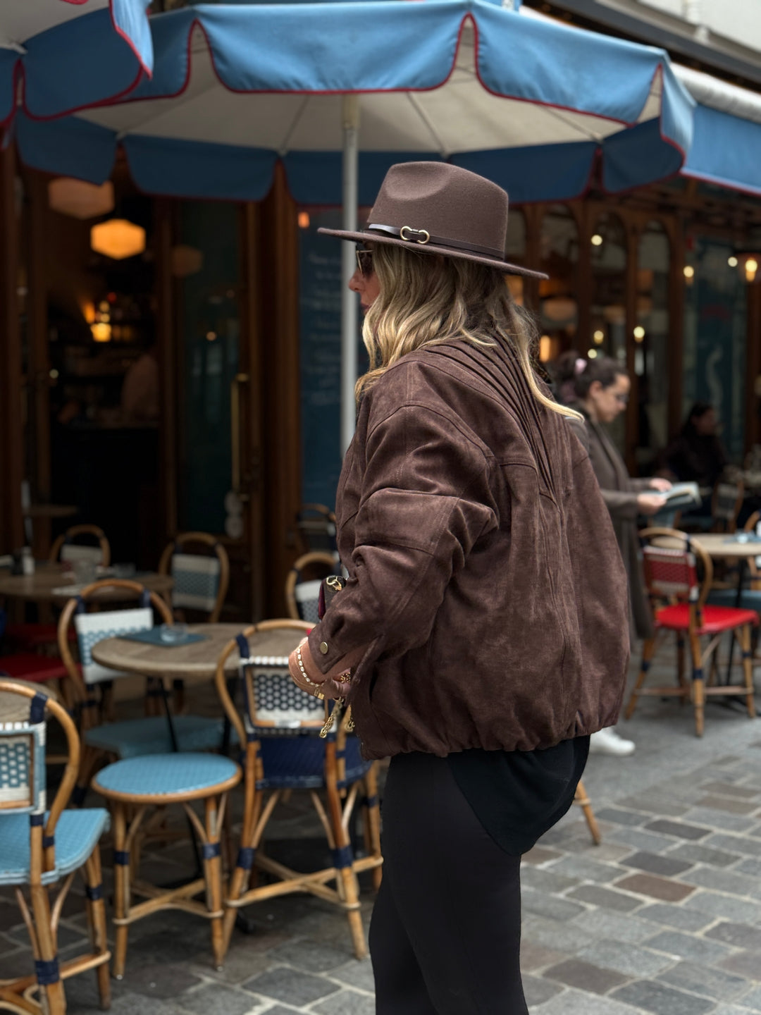 Veste choco effet daim doudoune 62513