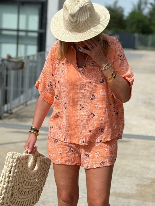 Ensemble bandana t-shirt + short