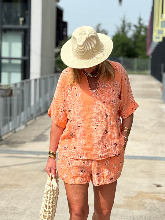 Ensemble bandana t-shirt + short
