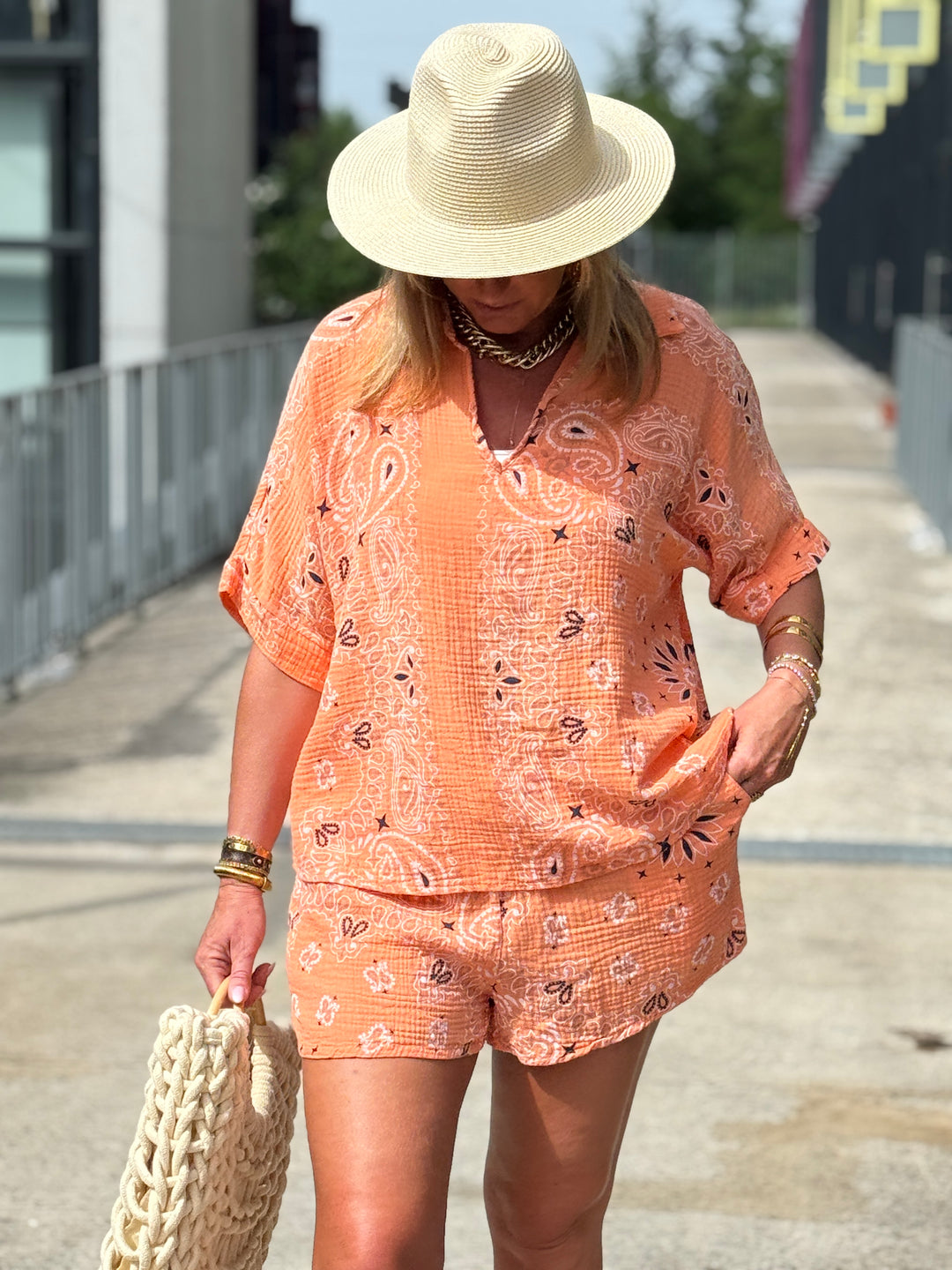 Ensemble bandana t-shirt + short