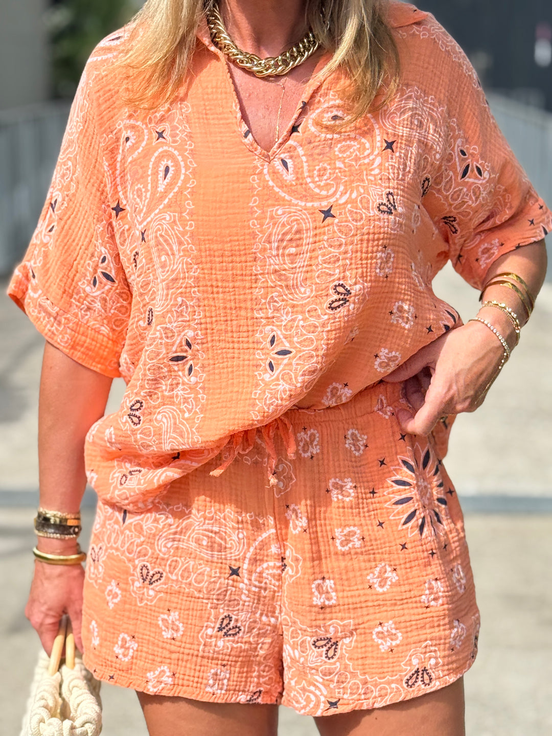 Ensemble bandana t-shirt + short