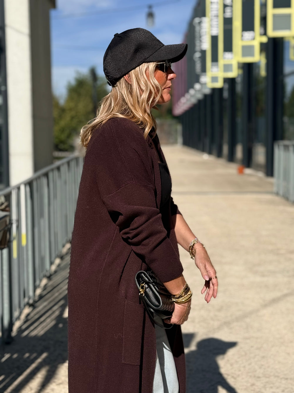 Gilet long col droit YL8892