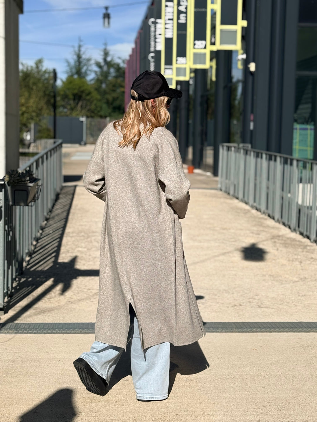 Gilet long col droit YL8892