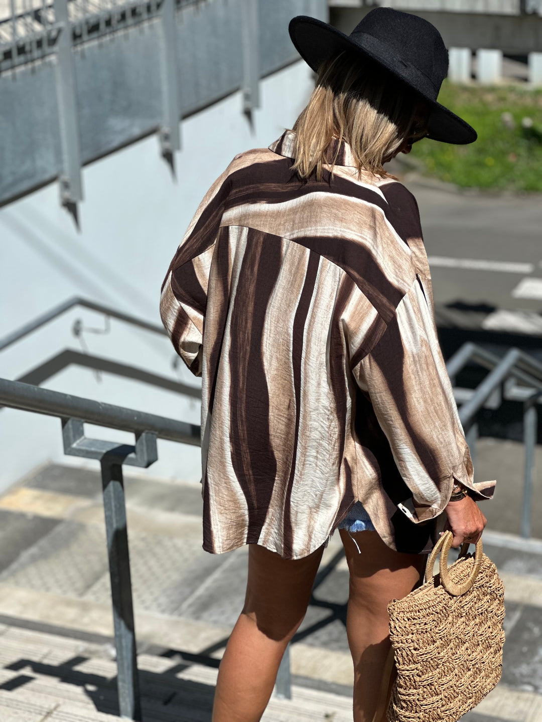 Chemise délavé Choco /El 11126