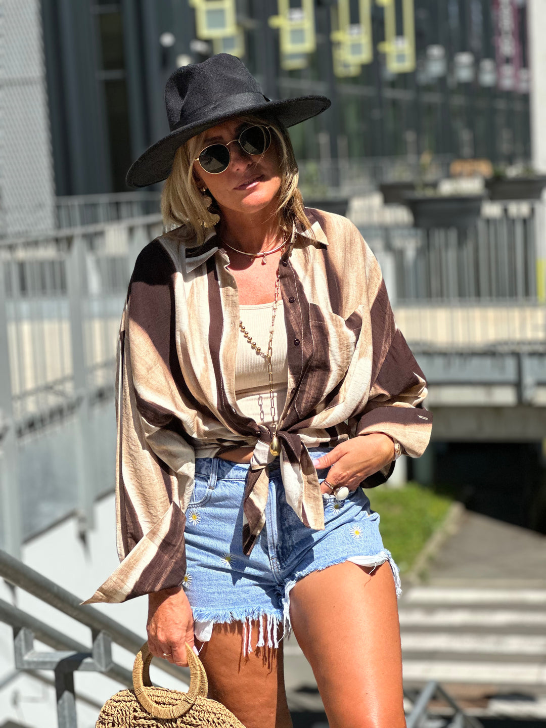 Chemise délavé Choco /El 11126