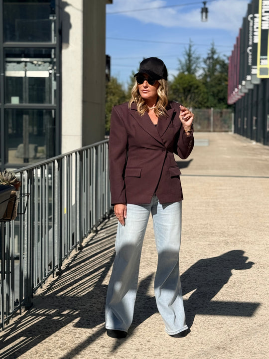 Blazer croisée Prune 3182-1