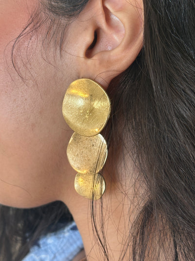 Boucles d'oreilles 3 ronds En or