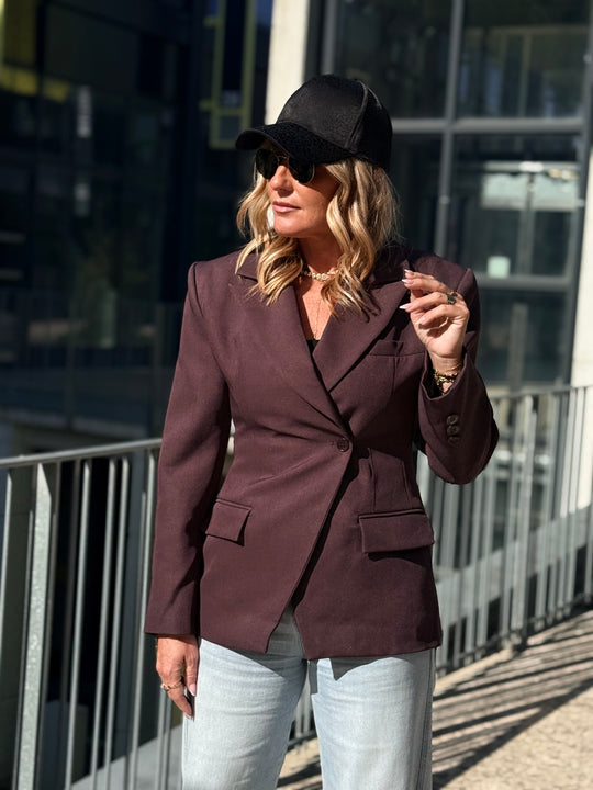 Blazer croisée Prune 3182-1