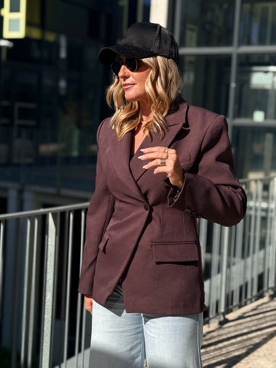 Blazer croisée Prune 3182-1