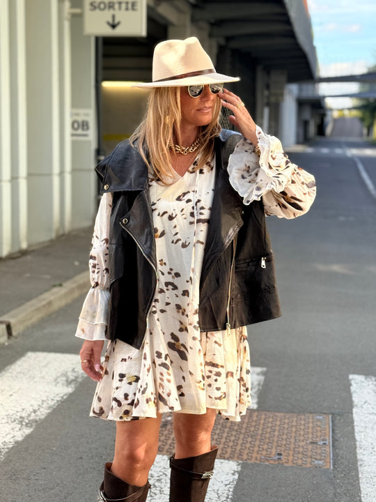 Robe volant imprimée 6280
