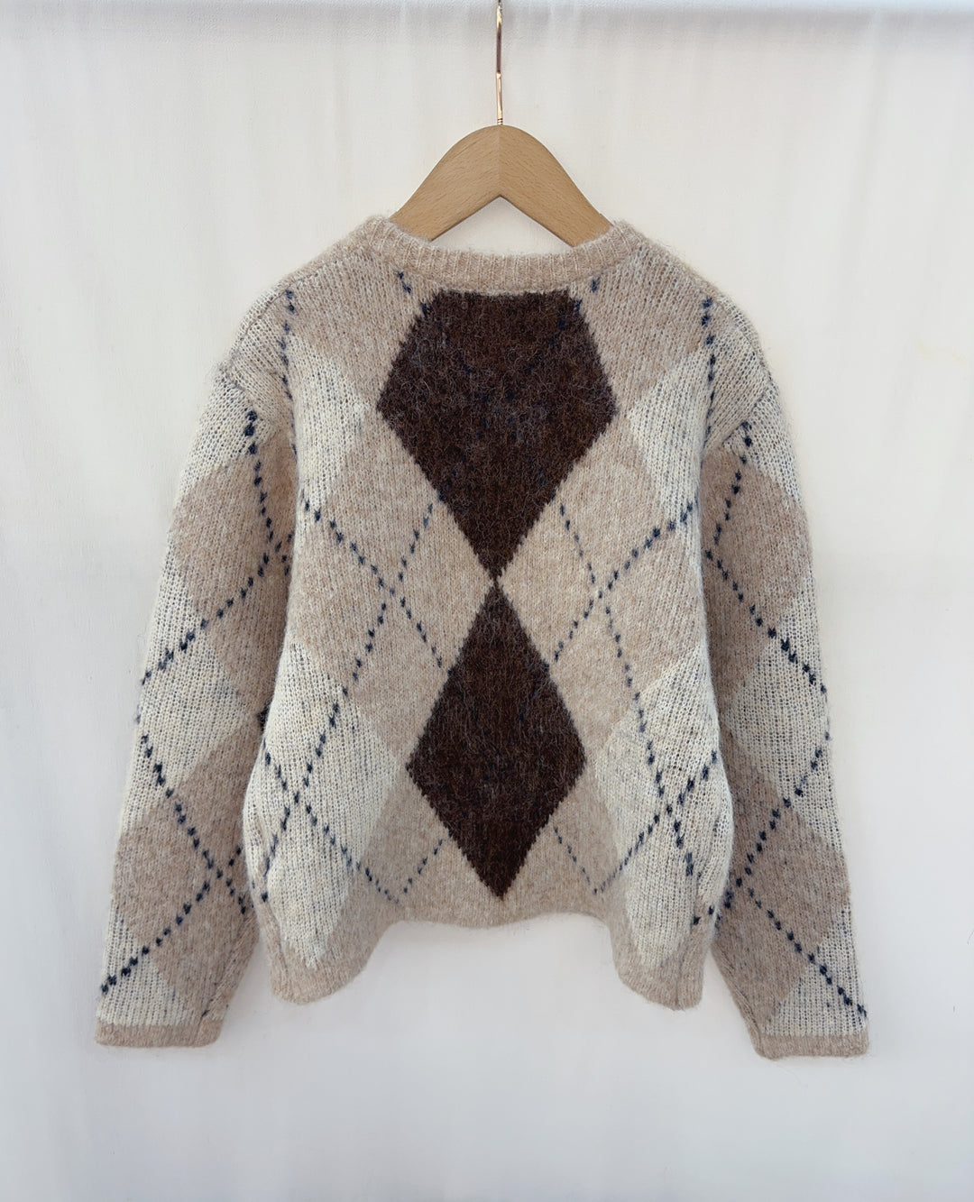 Pull/Gilet arlequin taupe YP1928
