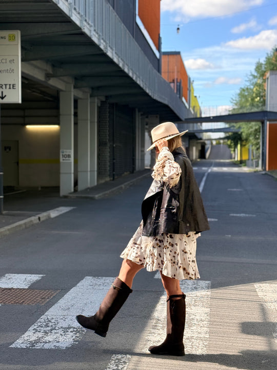 Veste similicuir sans manches choco 1223