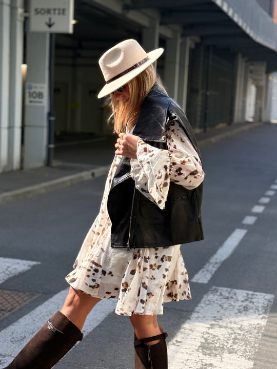 Robe volant imprimée 6280