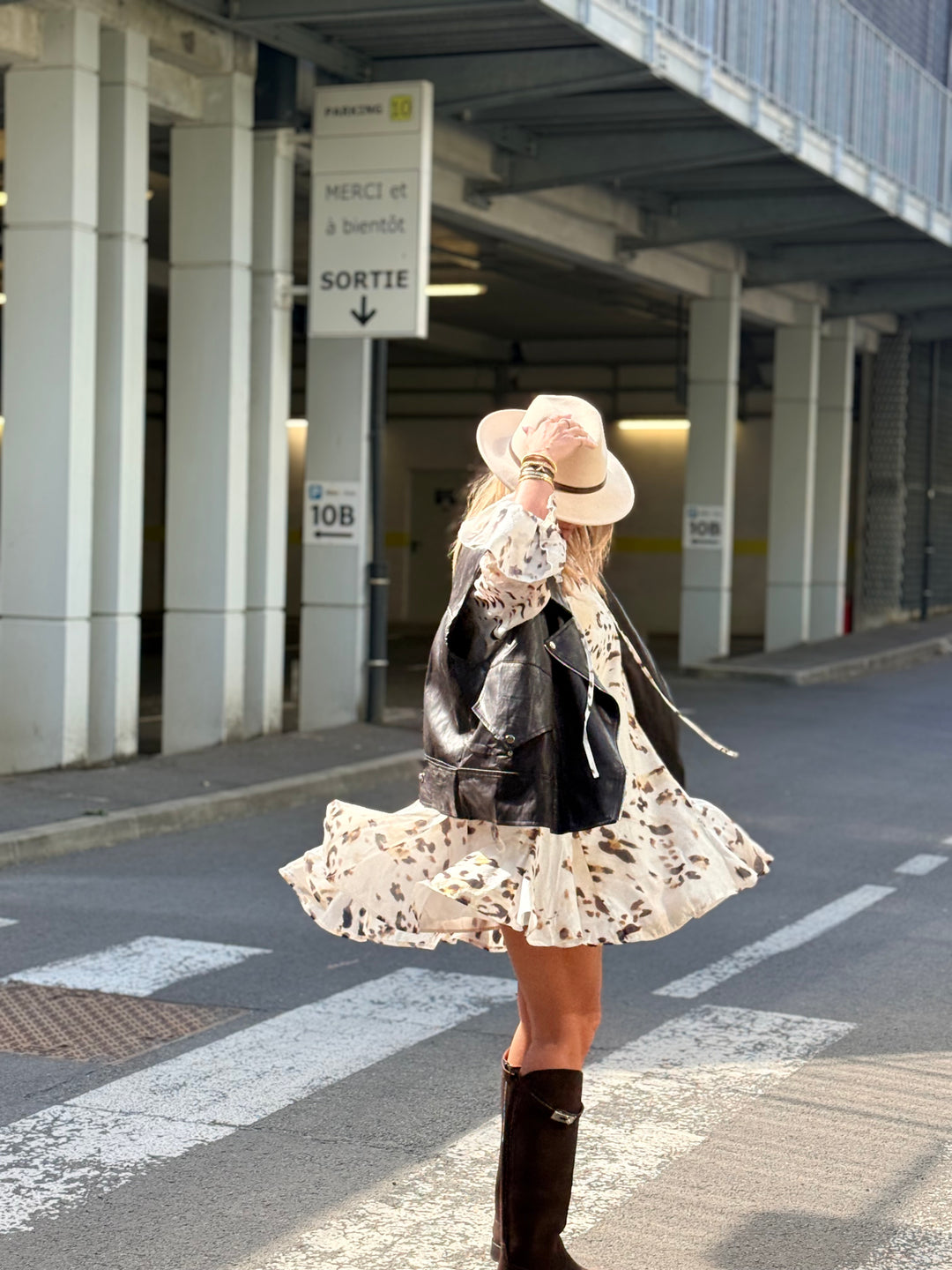 Robe volant imprimée 6280