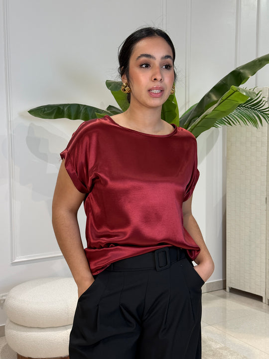 Top satin fluide